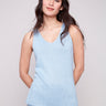 Bluebell camisole with a V-neck design by Charlie B.