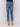 Frayed Hem Denim Pants - Medium Blue