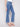 Medium blue Celine flare leg jeans with a classic five-pocket design by Charlie B.