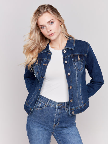 Charlie B Basic Jean Jacket C6302S 431A Indigo S