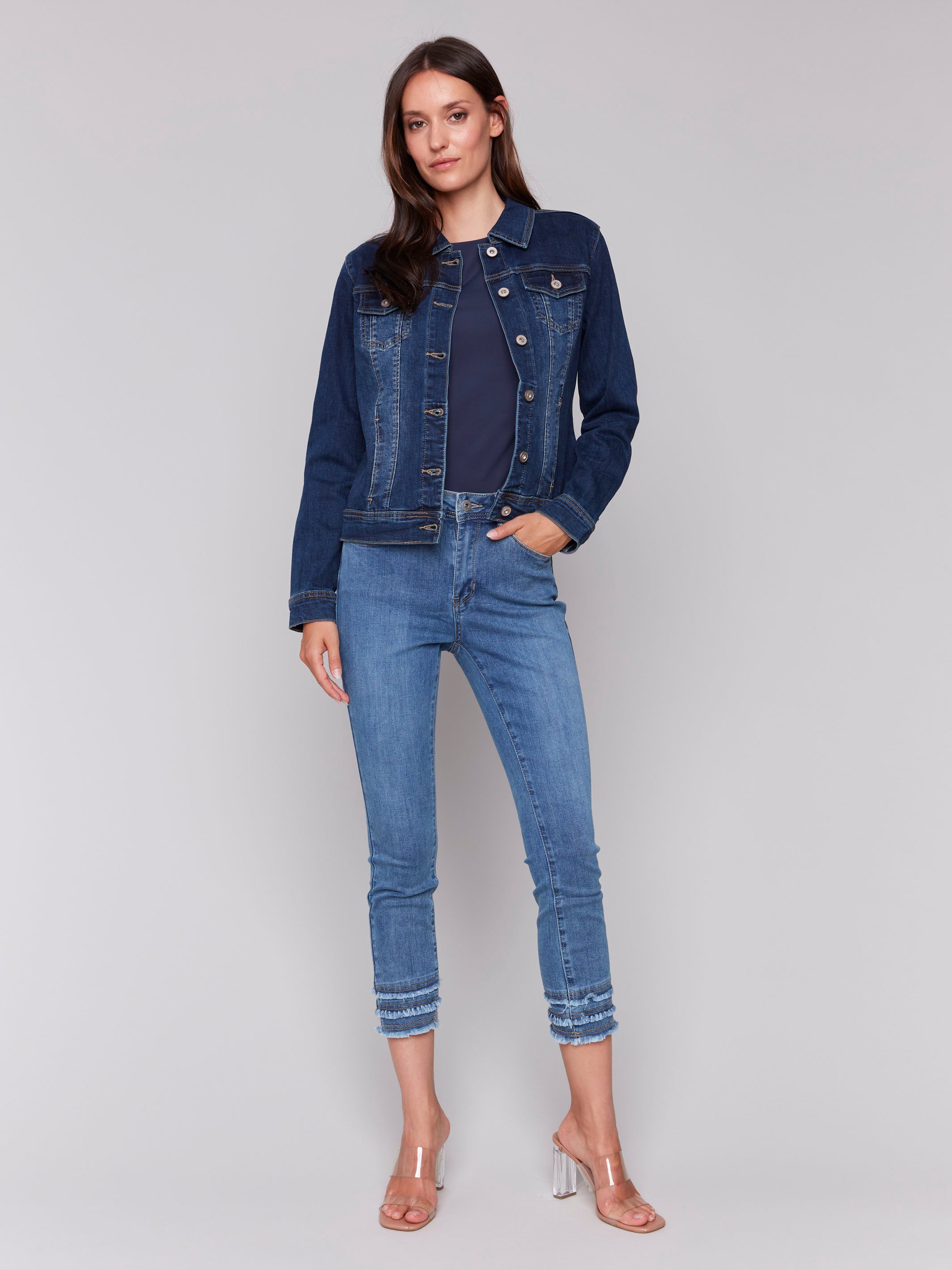 Veste en denim stretch - Indigo