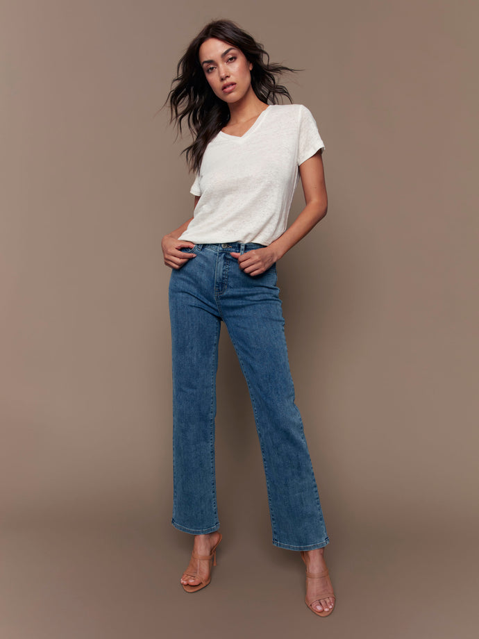 Charlotte Straight Leg Jeans - Charlie B Collection Canada