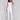 White capri pants with hem slit and side pockets by Charlie B.