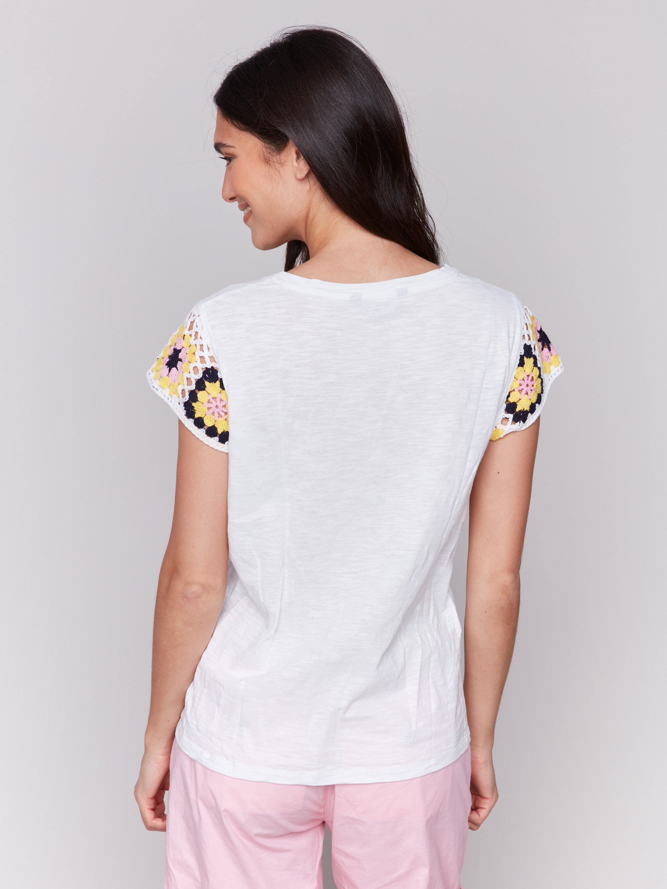 Chic and comfortable, this cotton t-shirt is perfect for any occasion by Charlie B.