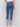 Medium blue cuffed hem jeans with front pintuck detailing by Charlie B.