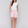 Chic begonia shorts with rolled cuffs for a modern look by Charlie B.