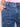 Cropped length medium blue jeans with regular rise by Charlie B.