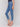 Denim pants in medium blue with regular rise waist by Charlie B.