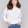 Sweatshirt featuring a crew neckline by Charlie B.