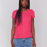 Organic cotton t-shirt with crew neckline, by Charlie B.