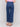 Indigo blue denim flare jeans with front patch pockets and regular rise by Charlie B.