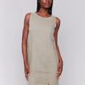 Celadon dress with knee length elegance by Charlie B.