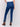 Indigo slim fit jeans with a beaded hem design, featuring a five-pocket style and regular rise by Charlie B.