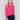 Magenta pink long-sleeve jersey top featuring a crew neckline and a unique front knot detail by Charlie B.