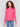 Magenta sweater with long sleeves and side button detailing by Charlie B.