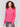 Magenta sweater with long sleeves and side button detailing by Charlie B.