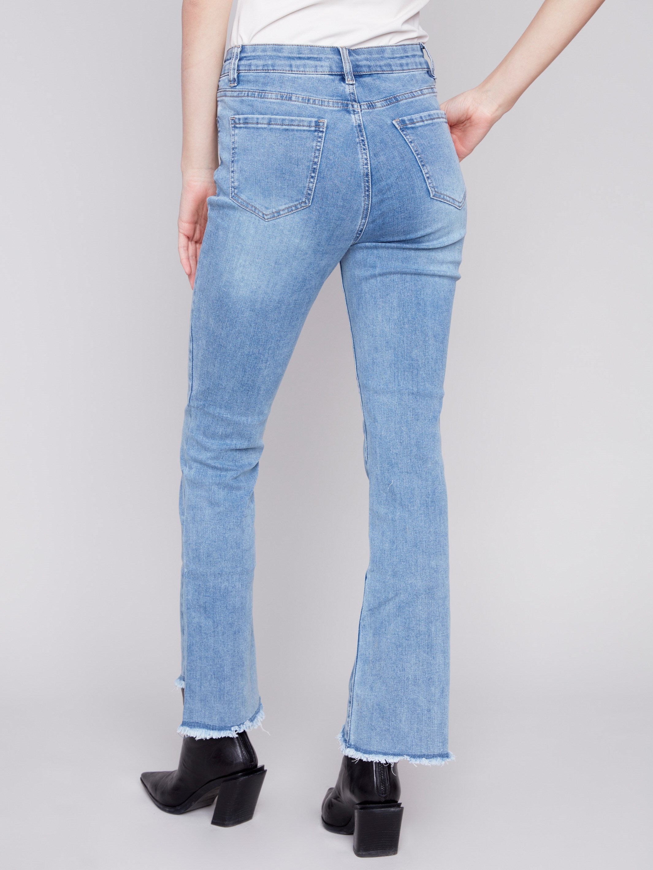 Women's Bootcut Jeans| Fringe | Light Blue | Charlie B CA – Charlie B ...